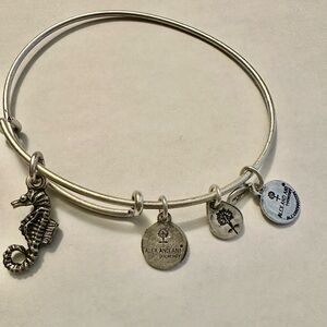Alex and Ani Seahorse Charm Bangle Bracelet